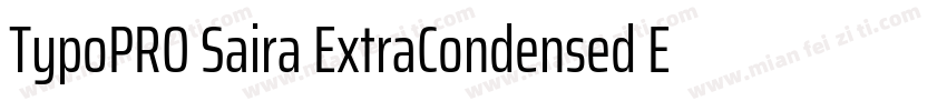 TypoPRO Saira ExtraCondensed ExtraB字体转换